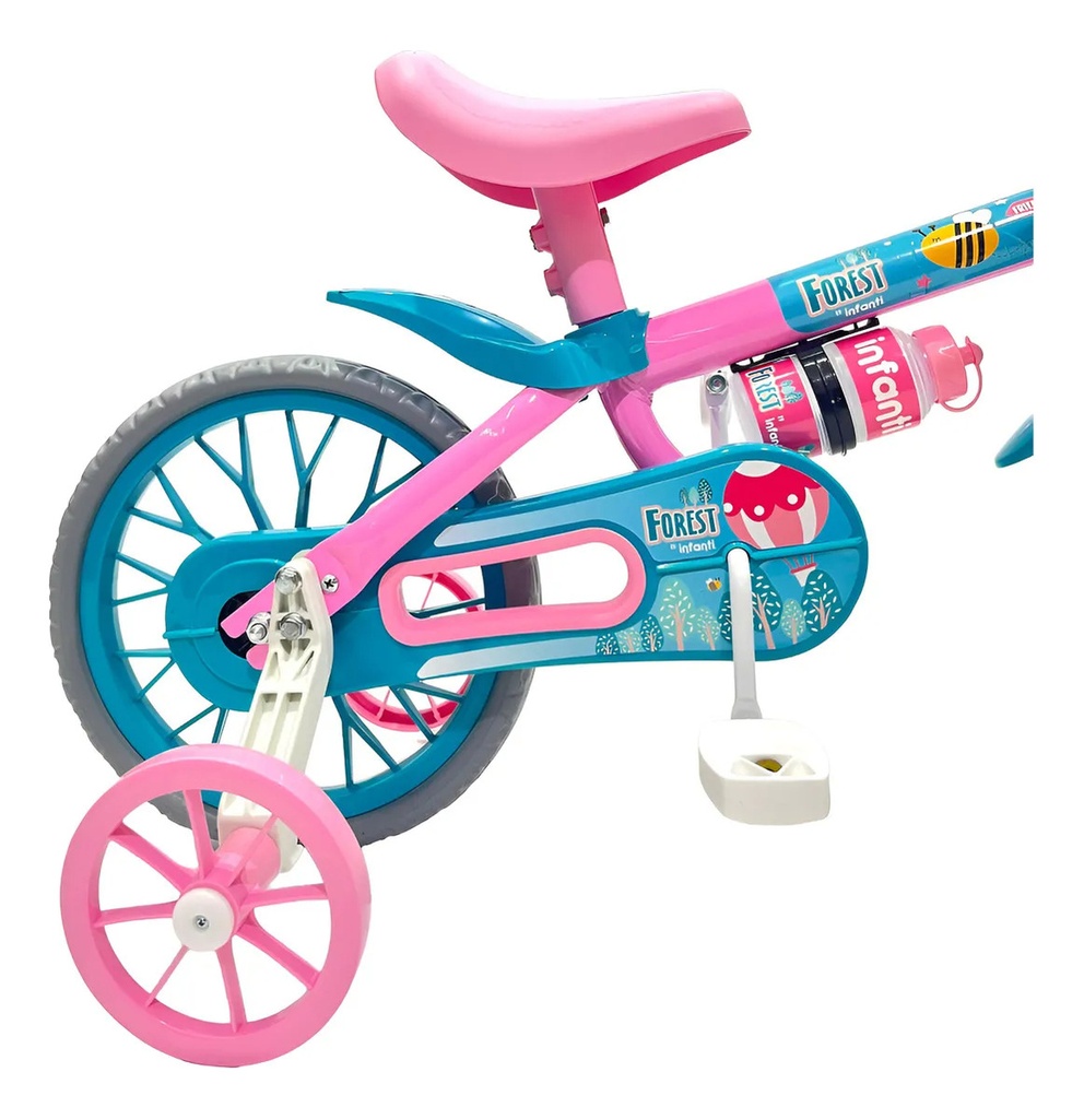 Bicicleta Infantil Reforzada Nathor R12 Rueditas Cantimplora