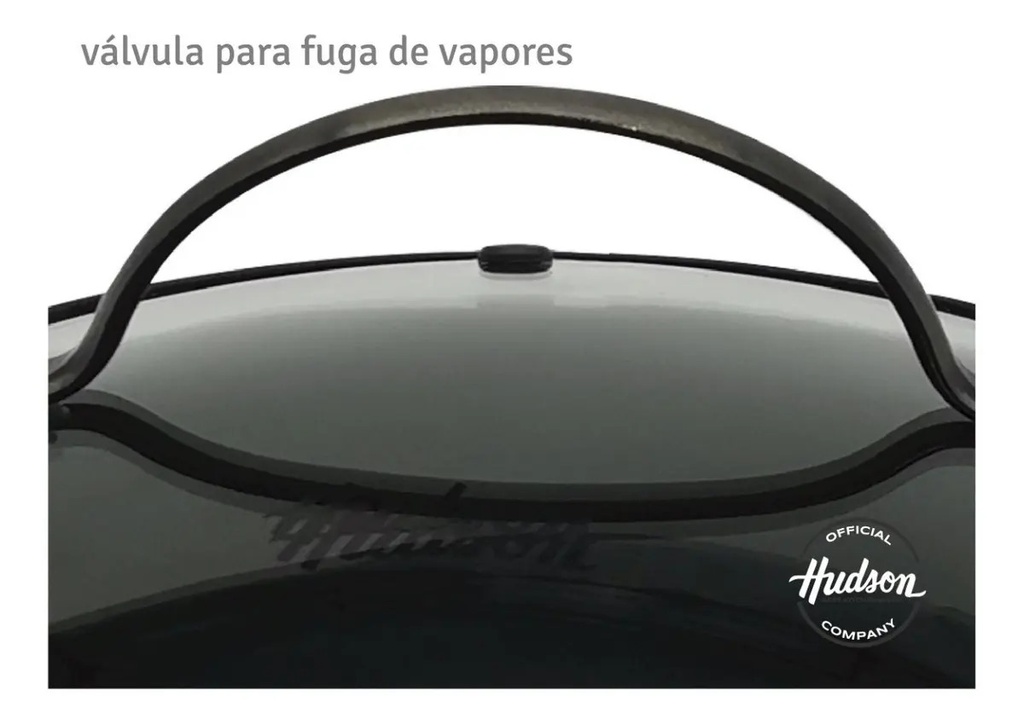 Set Olla Cacerola Sartén Hudson Tbk01 Total Black Inducción 5 Pzs Color Negro