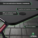Escritorio Gamer Con Rgb Ultrom Fibra De Carbono Gt-2309