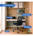 Silla Escritorio Ergonómica Ultrom 103 Black Oficina