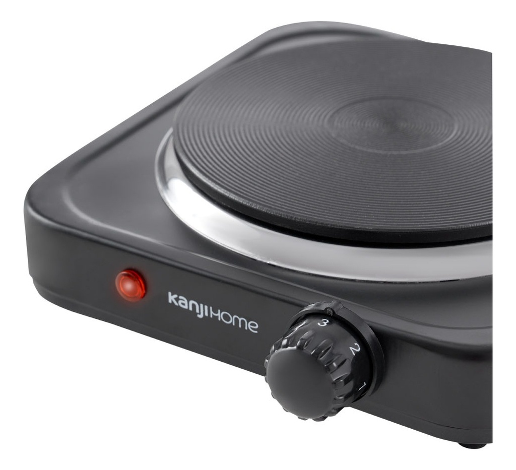Anafe Eléctrico Kanji 1h Negro 1100 W Kjh-hp1000bdd