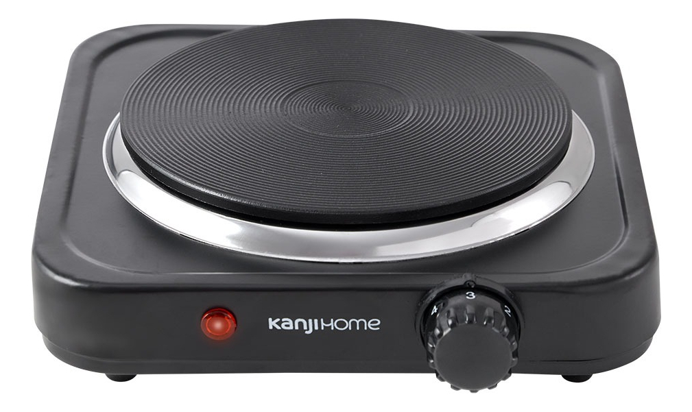 Anafe Eléctrico Kanji 1h Negro 1100 W Kjh-hp1000bdd