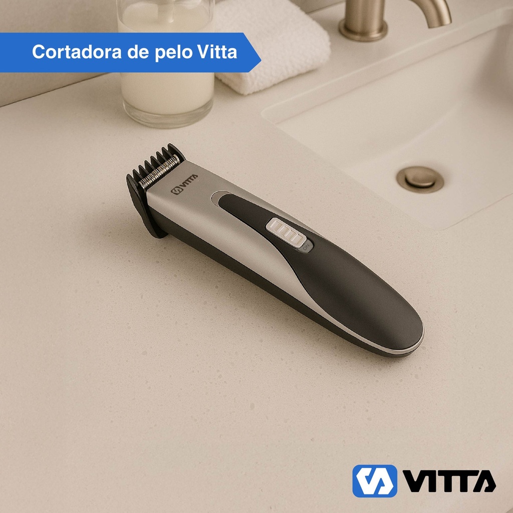 Corta Pelo Barba Usb Vitta Cuchilla Acero Al Carbon Cbcl602