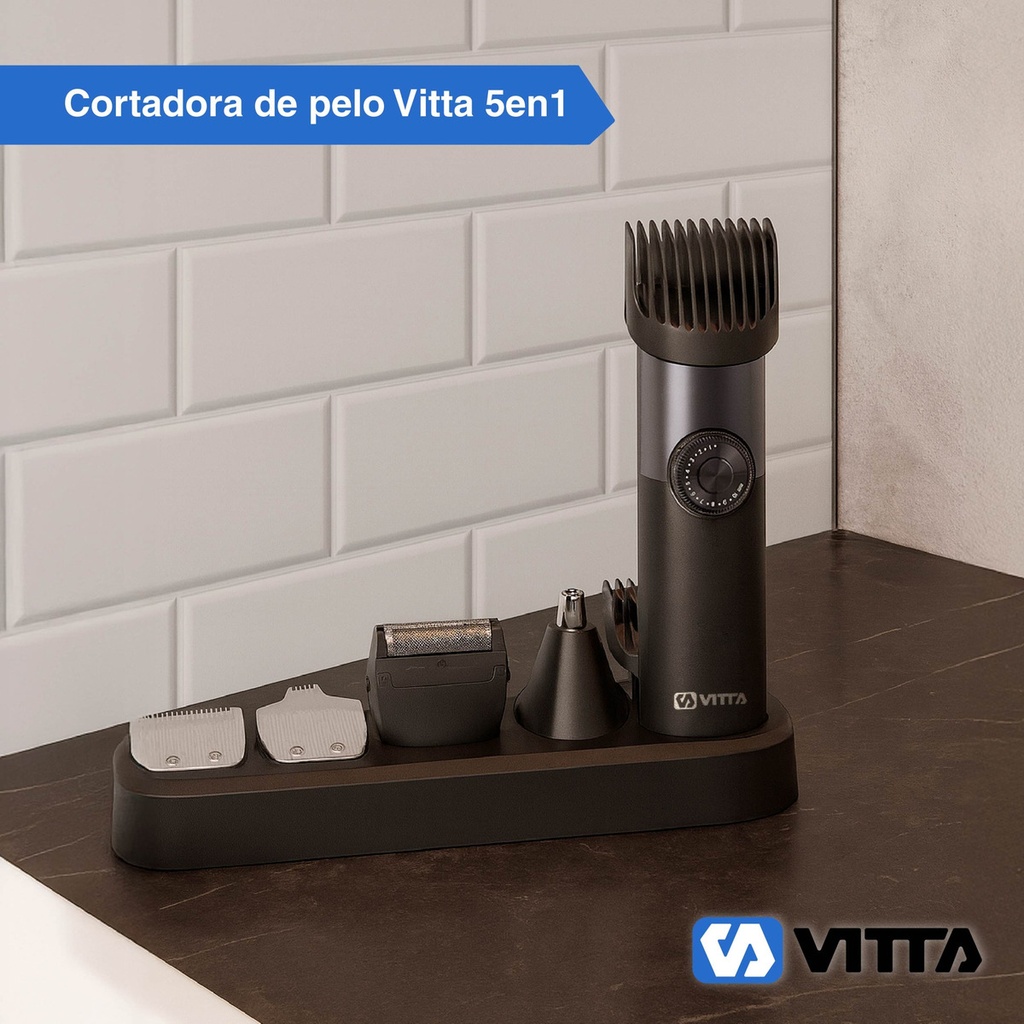 Cortadora De Pelo Y Barba Vitta Beauty Usb 5 En 1 Cbcl604