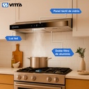 Extractor Purificador Cocina Digital Vitta 60cm Acero Inox