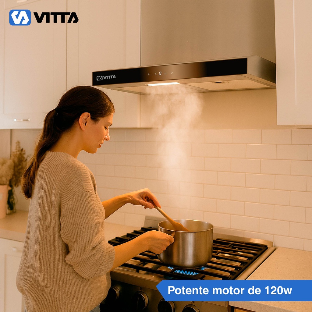 Extractor Purificador Cocina Digital Vitta 60cm Acero Inox