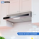 Extractor Purificador Cocina Digital Vitta 60cm Acero Inox