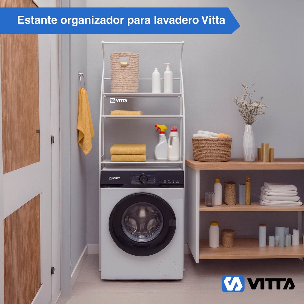 Mueble Organizador De Lavadero Vitta 3 Estantes Bastidor