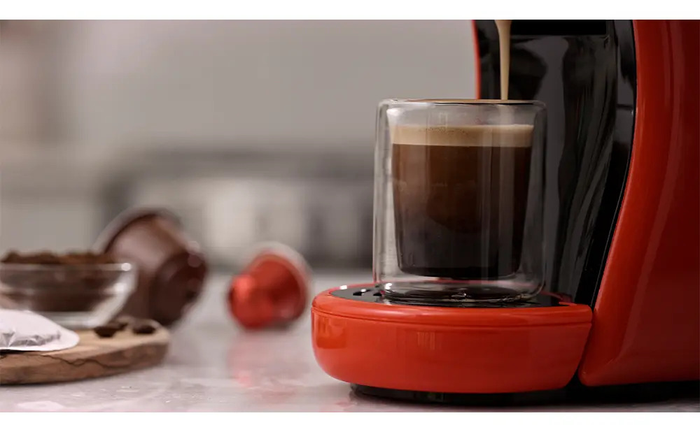 Cafetera Kanji Automática Roja Expreso 220v - Kjh-cm1500mc01 - Rojo