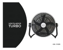 Ventilador Turbo De 20 Pulgadas Kanjihome Kjh-fh1211 Color Negro