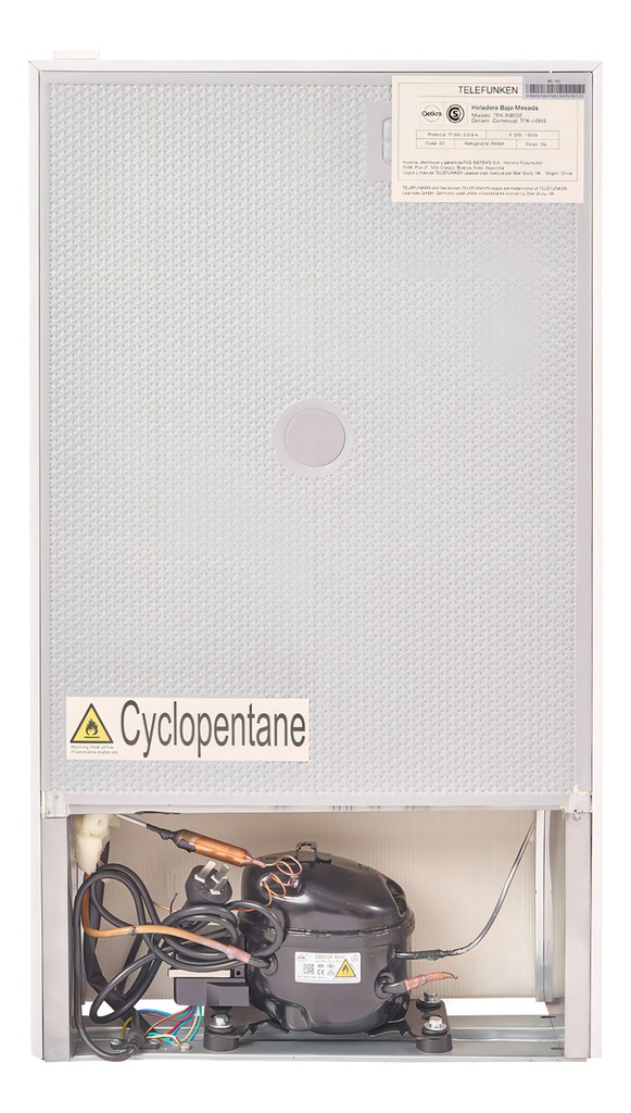 Heladera Bajo Mesada Telefunken 90 Litros Blanco Tfk-hb90 - Blanco 