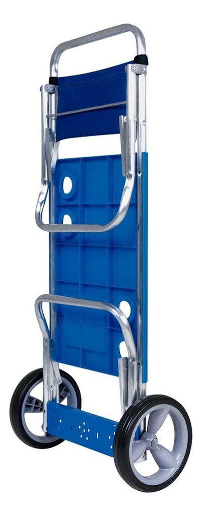 Carrito Mesa Plegable Mor 2495 Porta Sillas Aluminio Color Azul 