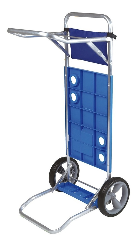 Carrito Mesa Plegable Mor 2495 Porta Sillas Aluminio Color Azul 