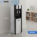 Dispenser De Agua Vitta Frío/calor Con Conservadora Dafcb001 - Gris 