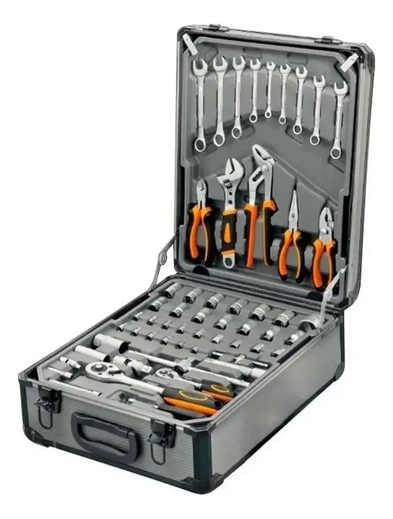 Maletín Portátil Set Herramientas Lusqtoff 245 Pz Juego Kit