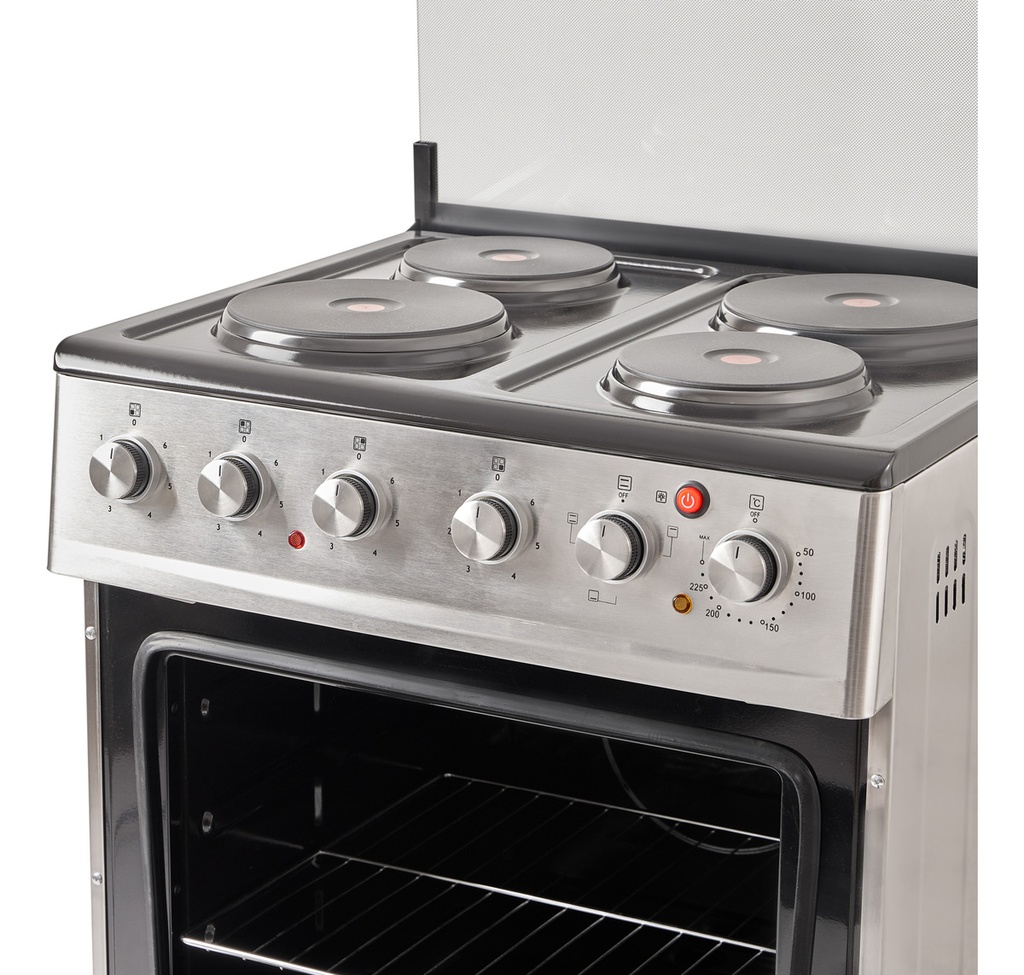 Cocina Eléctrica Vitta 60cm Grill Puerta C/visor - Acero Inoxidable 