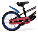 Bicicleta Infantil Rodado 18 Reforzada Negro/rojo Spiderman 