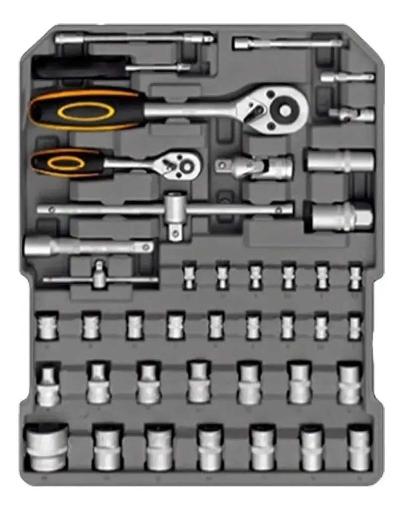 Maletín Portátil Set Herramientas Lusqtoff 245 Pz Juego Kit