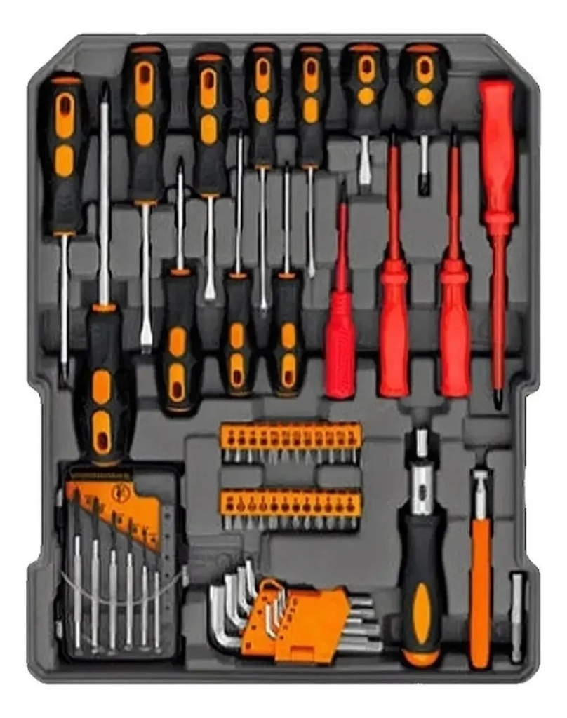 Maletín Portátil Set Herramientas Lusqtoff 245 Pz Juego Kit