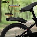 Bicicleta Infantil Corvo Rodado 16 de Acero color Negro C/ Rueditas