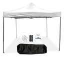 Gazebo Reforzado 3x3 Mts Plegable Autoarmable Microsonic color Blanco 