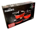 Set De Cocina Ollas + Sartén Antiadherente 4 Ps Piamonte Rojo