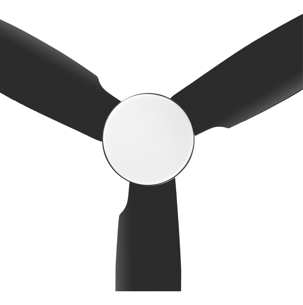 Ventilador De Techo Kanjihome Black 3 Aspas Fijas