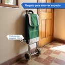 Changuito De Compras Reforzado 35 L Plegable Verde 