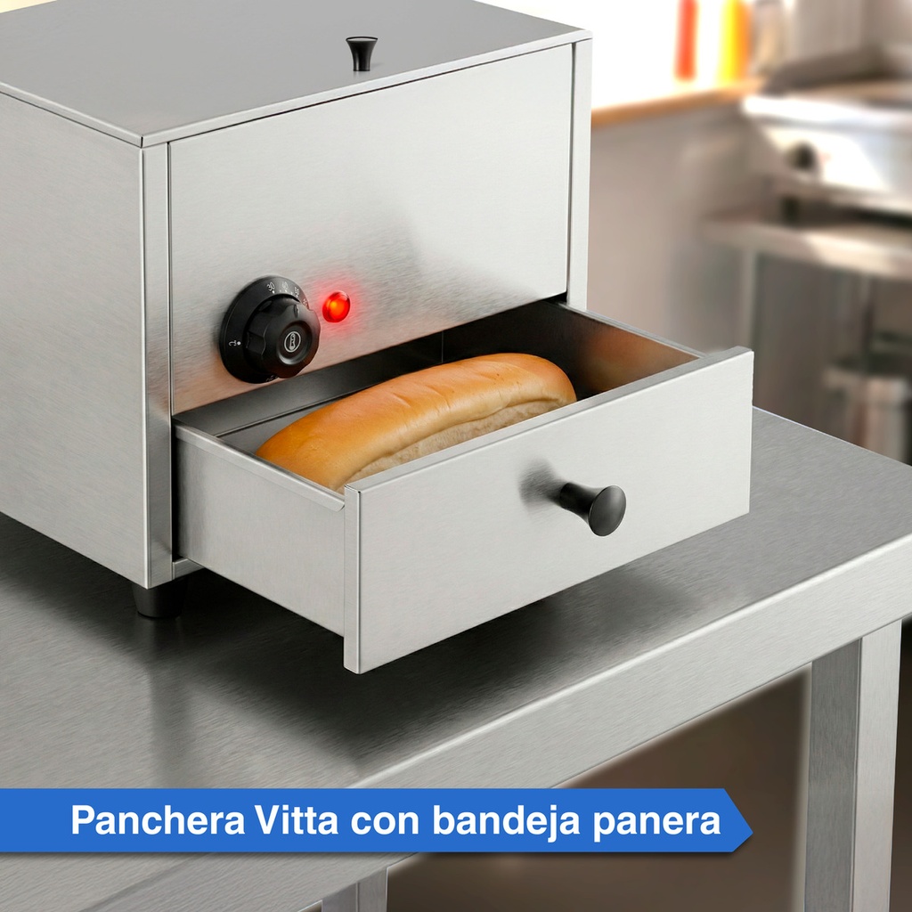 Panchera Eléctrica 30 Super Panchos Calienta Pan Vitta 550w 