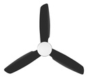 Ventilador De Techo Kanjihome Negro 3 Aspas Fijas