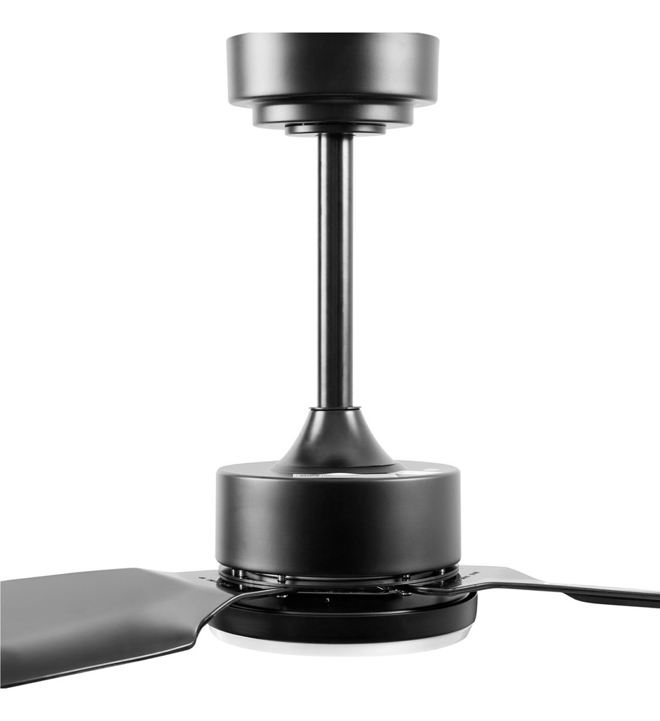 Ventilador De Techo Kanjihome Negro 3 Aspas Fijas