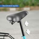 Bicicleta De Paseo Rodado 27 Con Canasto Kanji Turquesa 