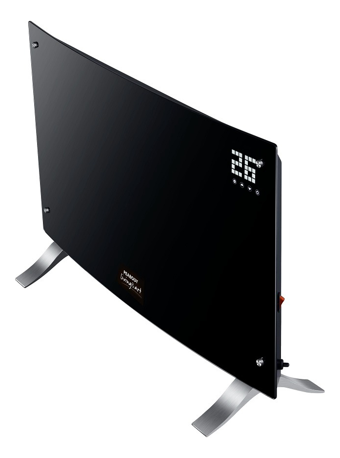 Calefactor Eléctrico Peabody Pe-vqd20 Negro 220v