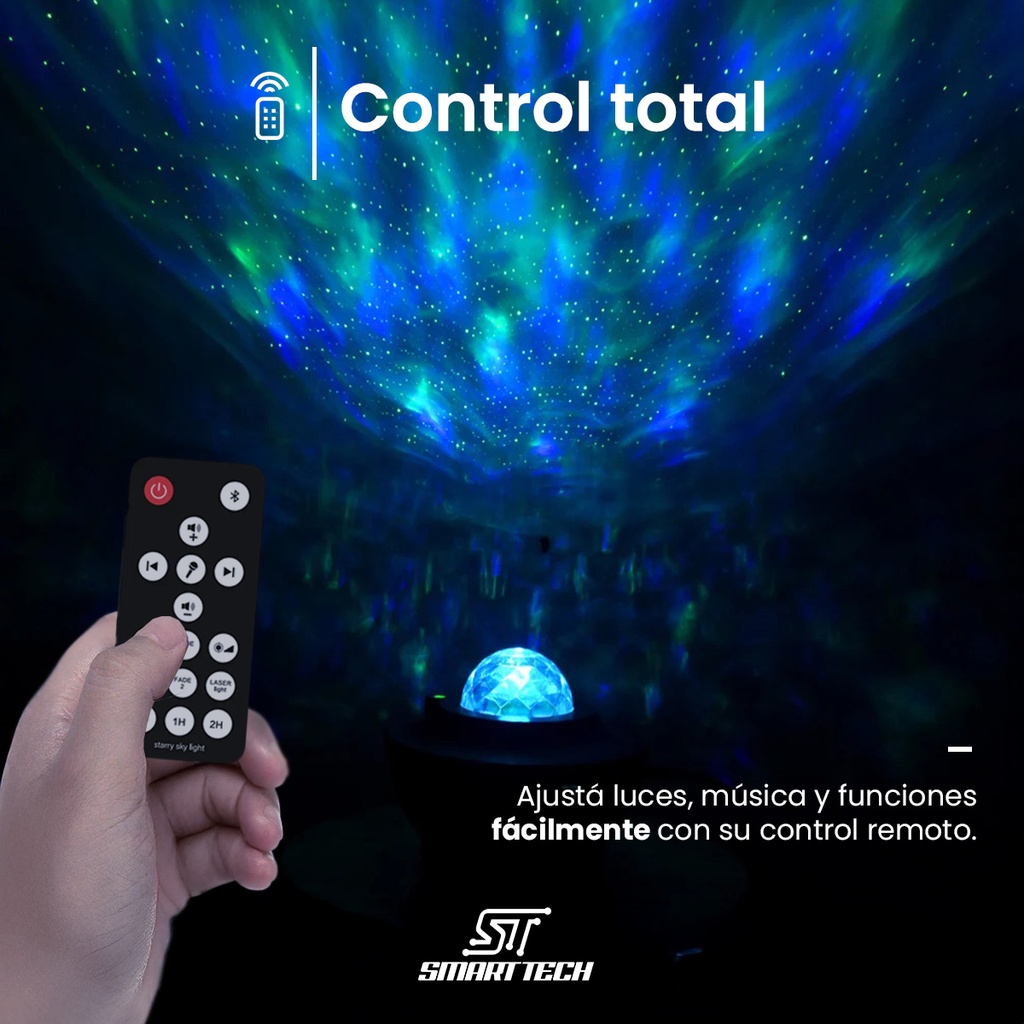Proyector Luz Galaxia Led Bl-xk01 Smart Tech Negro