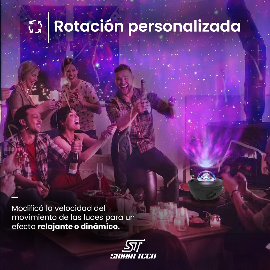 Proyector Luz Galaxia Led Bl-xk01 Smart Tech Negro