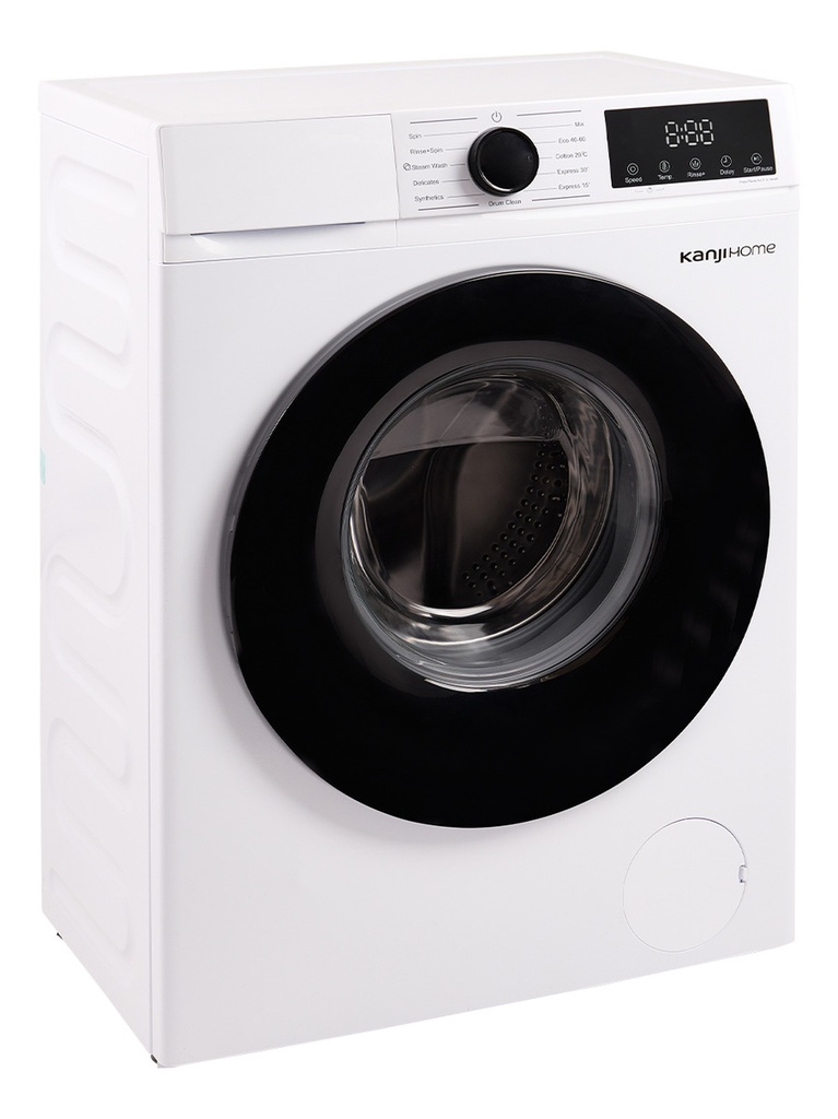 Lavarropas Kanji Kjh-wmcfwt8k 8kg Inverter Frontal Blanco 