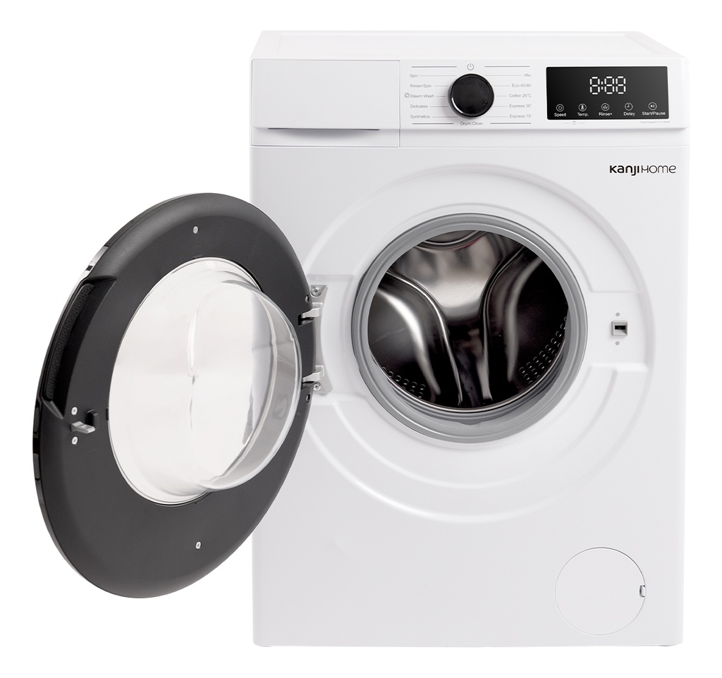 Lavarropas Kanji Kjh-wmcfwt8k 8kg Inverter Frontal Blanco 