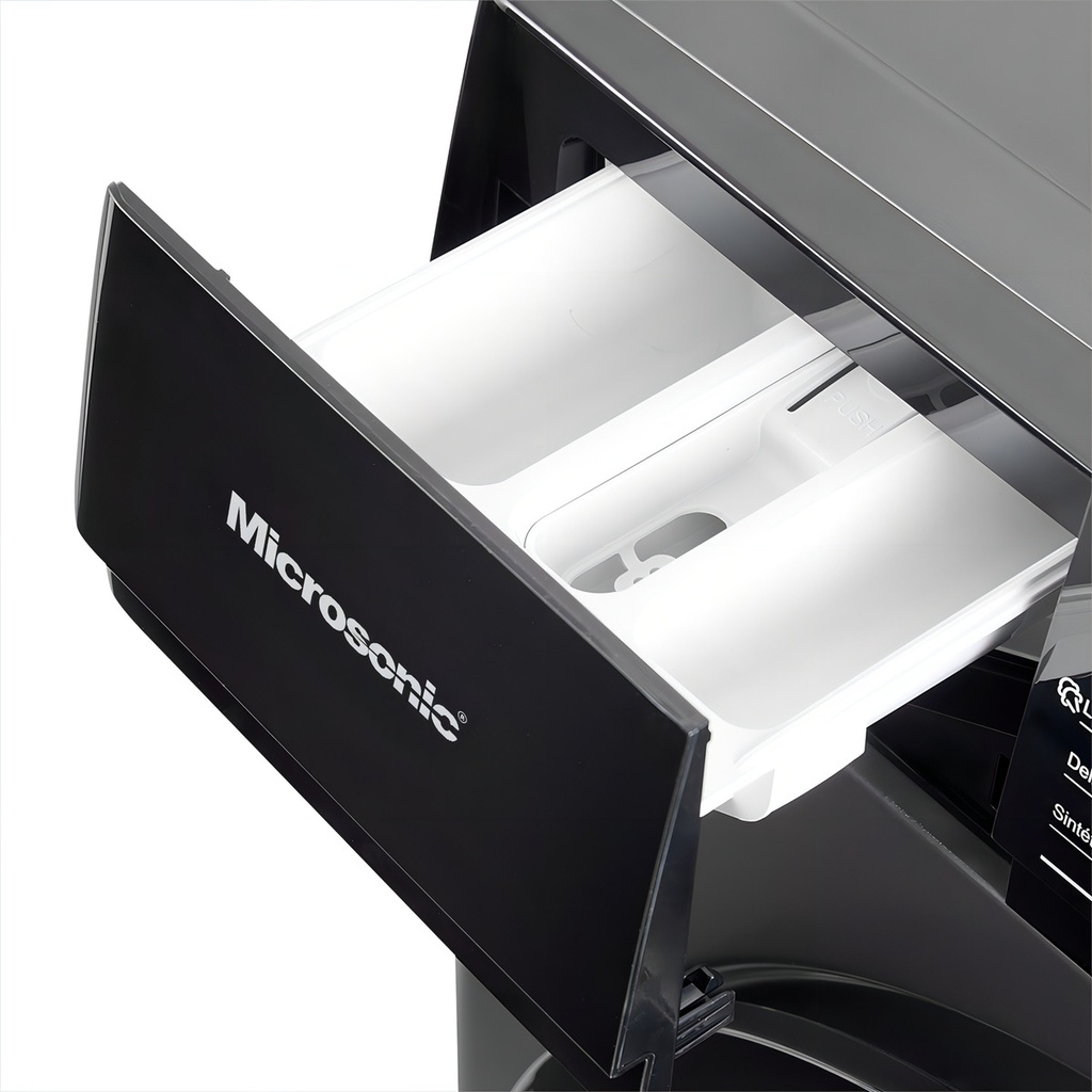Lavarropas Microsonic Inverter 6kg Automatico Frontal Gris