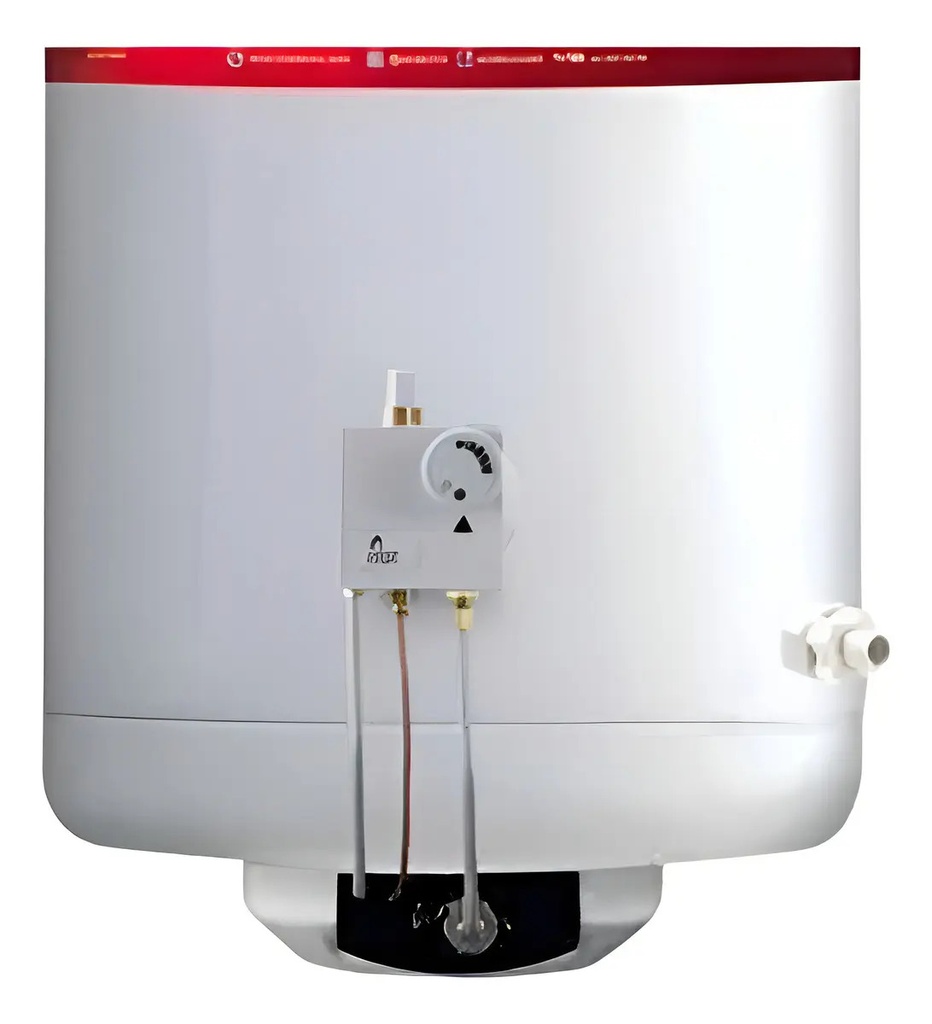 Termotanque A Gas Ecotermo Pópuli 70l Multigas Protección Anticorrosiva Blanco
