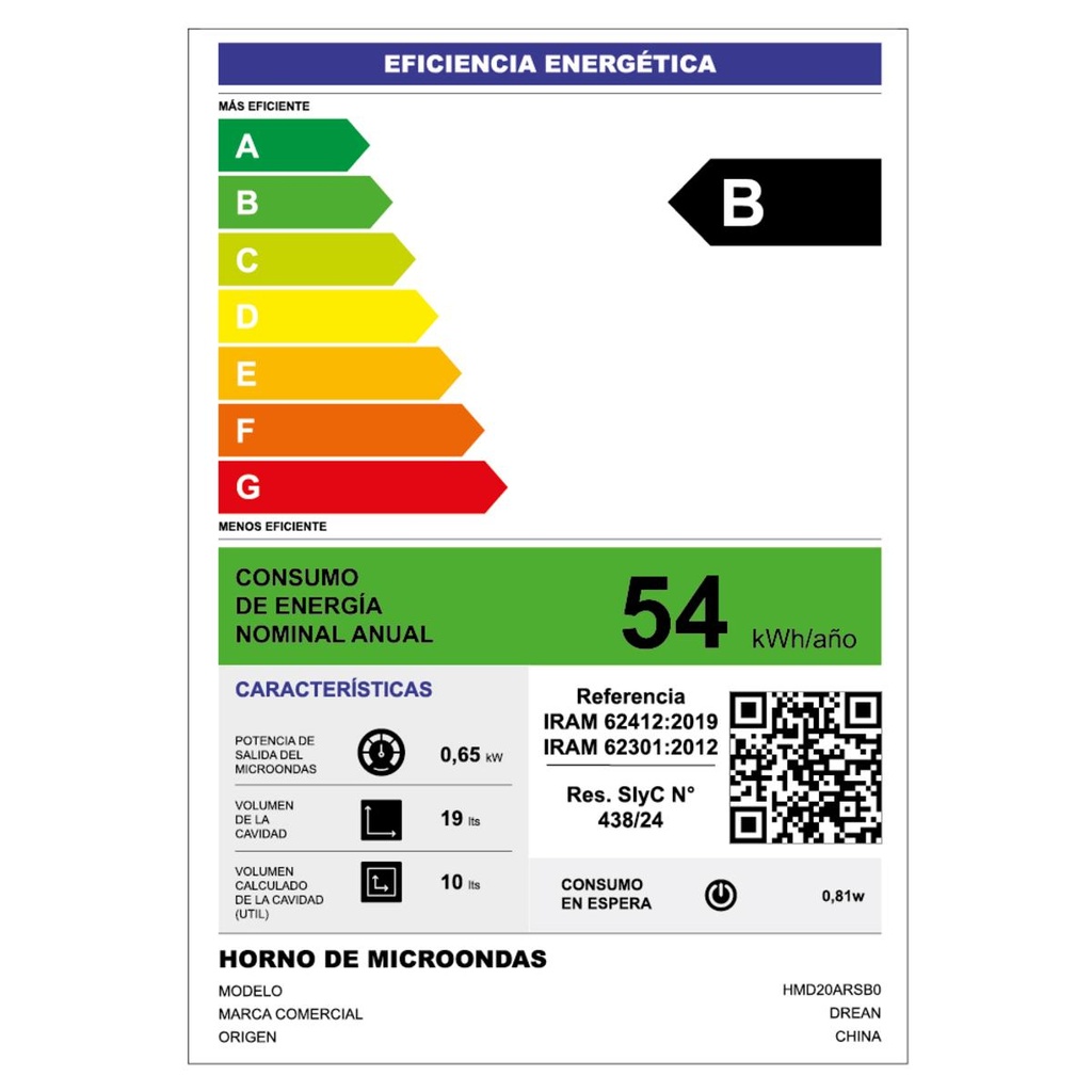 Microondas Drean 20L Gris