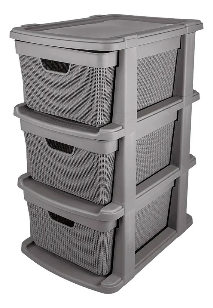 Cajonera Vitta Canasto Organizador Chifonier Yute Deco Moda