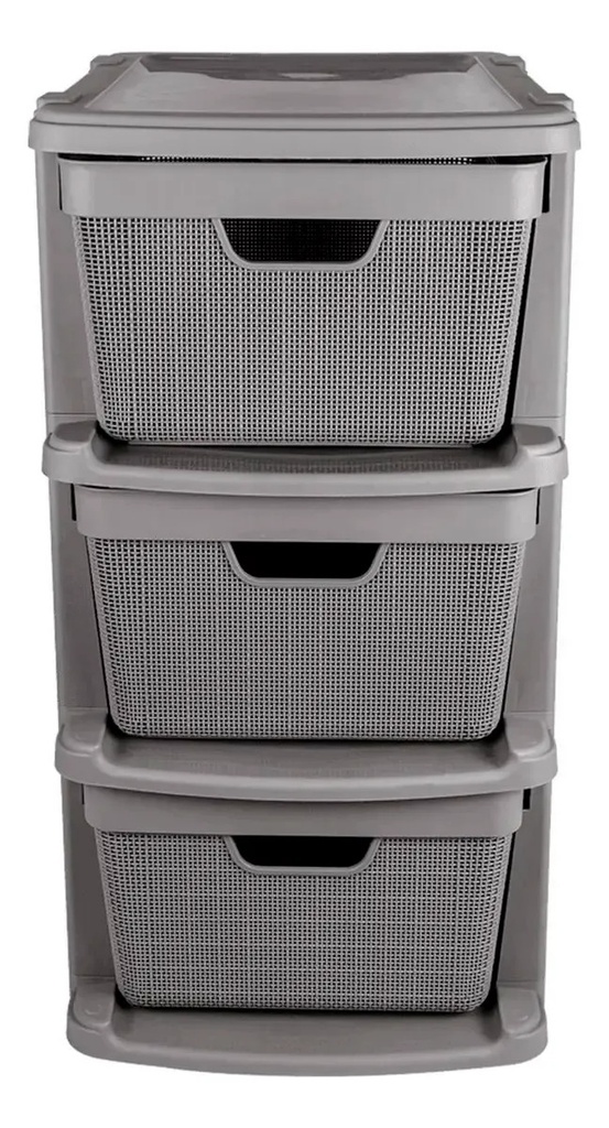 Cajonera Vitta Canasto Organizador Chifonier Yute Deco Moda