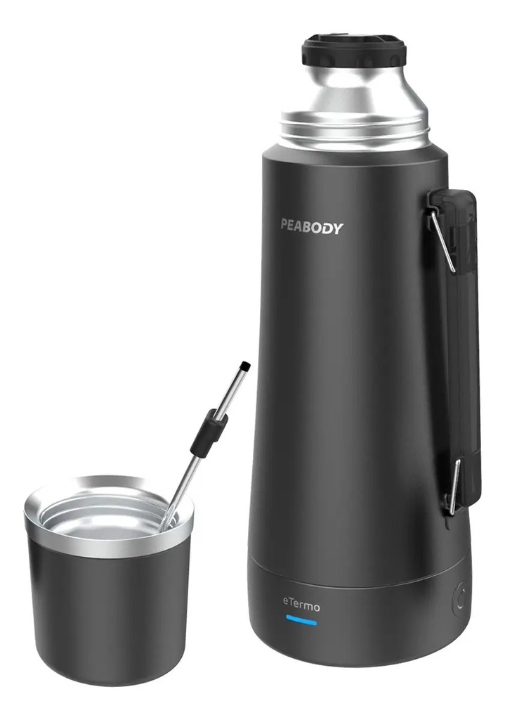 Termo Electrico Pe-eta1000n 1l Peabody Color Negro