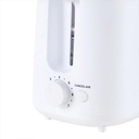 Tostadora Eléctrica Microsonic 800w 2 Panes Rebanadas Blanco