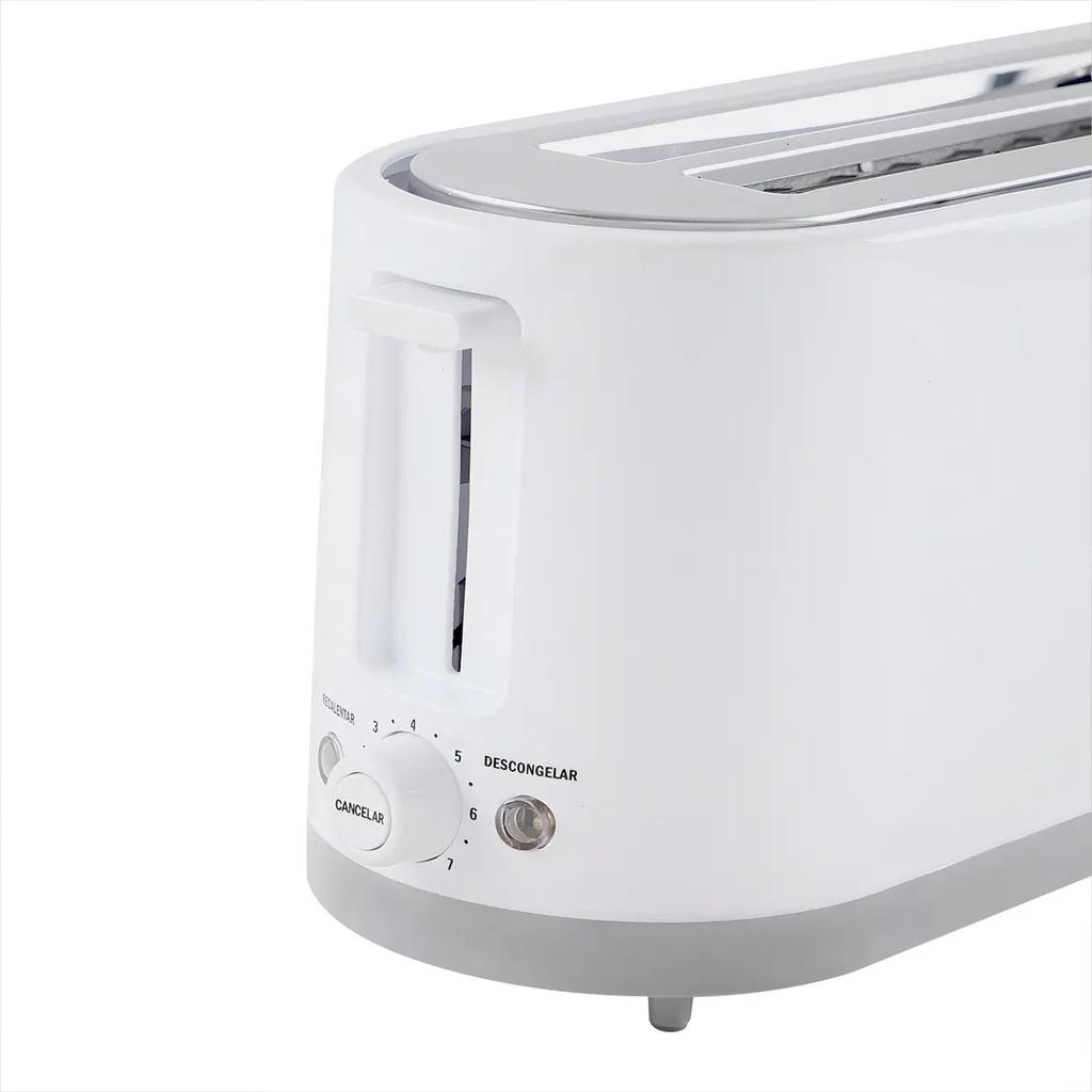 Tostadora Eléctrica Microsonic 4 Panes 7 Niveles Blanco