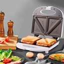 Sandwichera Eléctrica Microsonic Tostadora 700w Color Blanco