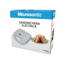 Sandwichera Eléctrica Microsonic Tostadora 700w Color Blanco