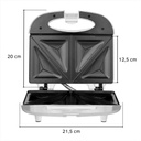 Sandwichera Eléctrica Microsonic Tostadora 700w Color Blanco