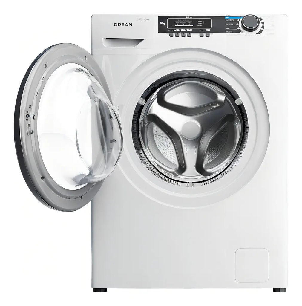 Lavarropas Carga Frontal 6 Kg Blanco Drean Lfdr0608lb0