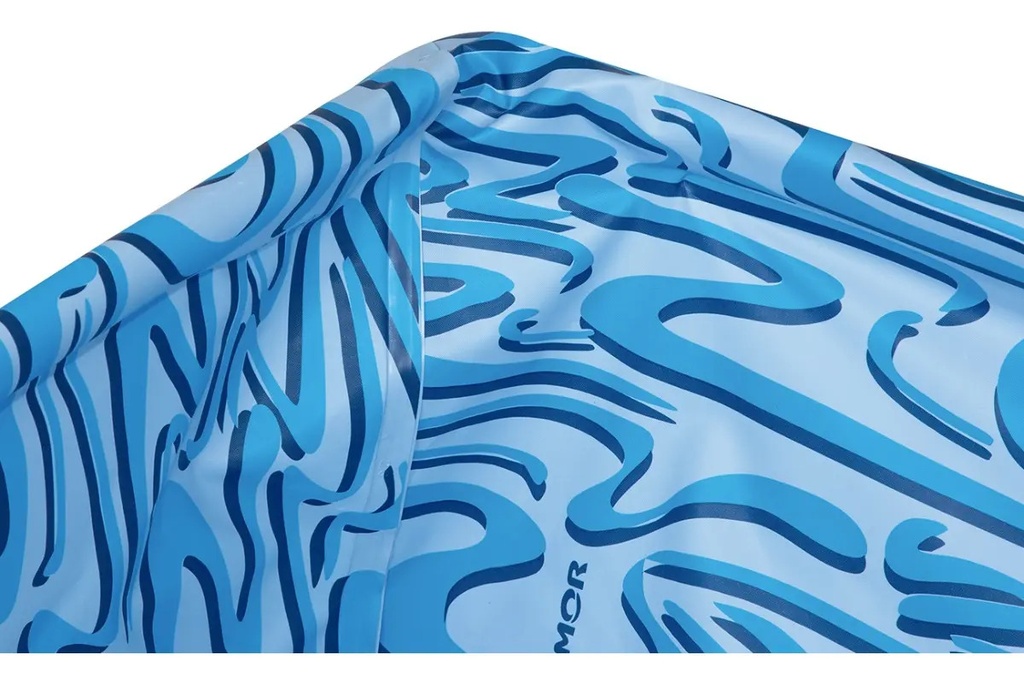 Pileta Estructural Rectangular Mor 001002 Con Capacidad De 1000 Litros 1.26x1.89 M Azul Agua